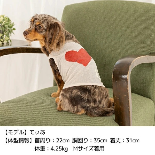 ティノティート TINOTITO ラメハートタンク【小型犬 犬服 トップス タンクトップ カジュアル】