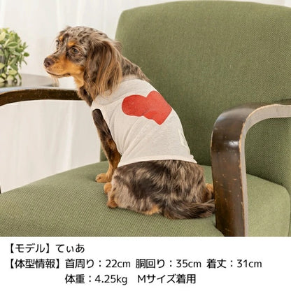 ティノティート TINOTITO ラメハートタンク【小型犬 犬服 トップス タンクトップ カジュアル】