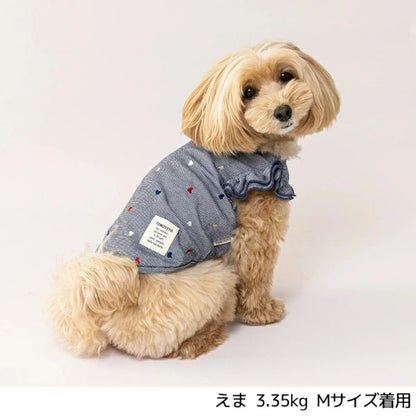 ティノティート TINOTITO 袖フリルハートタンク【小型犬 犬服 トップス タンクトップ カジュアル】