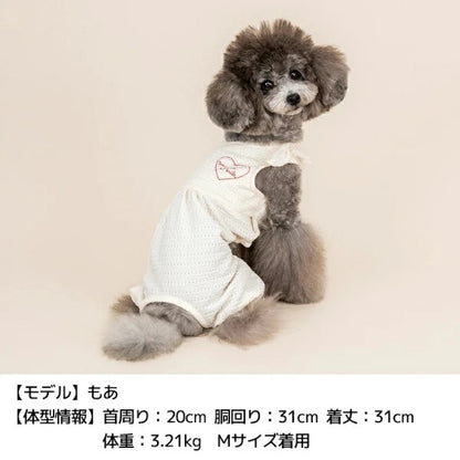 ティノティート TINOTITO 肩リボンつなぎ【小型犬 犬服 トップス タンクトップ カジュアル】