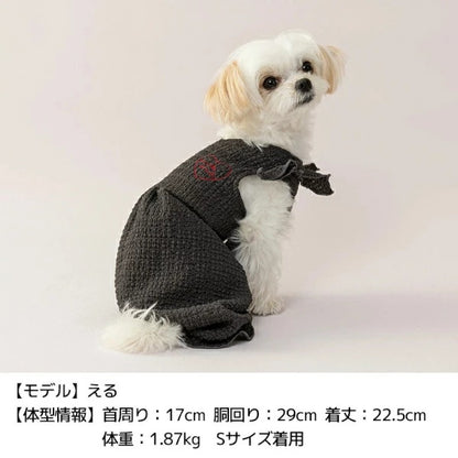 ティノティート TINOTITO 肩リボンつなぎ【小型犬 犬服 トップス タンクトップ カジュアル】
