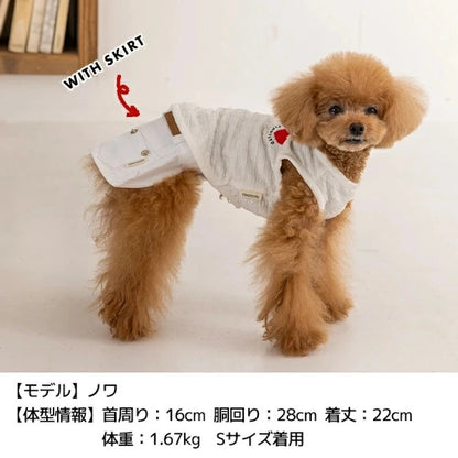 ティノティート TINOTITO ポコポコリボンタンク【小型犬 犬服 トップス タンクトップ カジュアル】