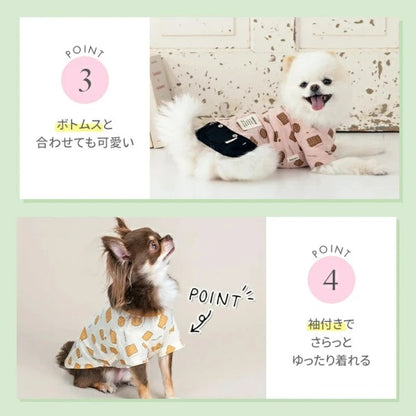 ティノティート TINOTITO ビスケットTシャツ【小型犬 犬服 トップス タンクトップ カジュアル】