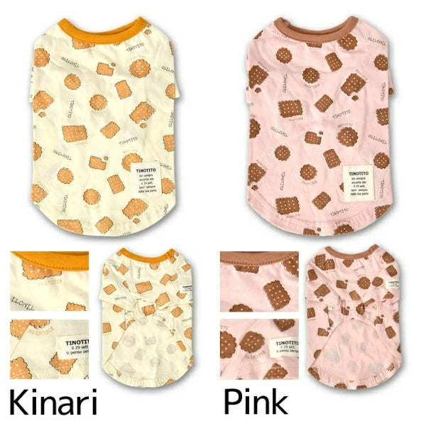 ティノティート TINOTITO ビスケットTシャツ【小型犬 犬服 トップス タンクトップ カジュアル】