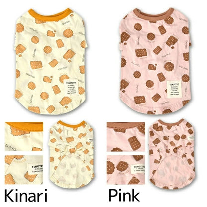 ティノティート TINOTITO ビスケットTシャツ【小型犬 犬服 トップス タンクトップ カジュアル】