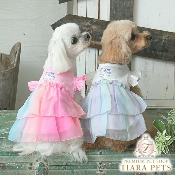アナ スイ ANNA SUI ユニコーンチュールワンピ【小型犬 犬服 ワンピース ドレス キャミソール セレブ】