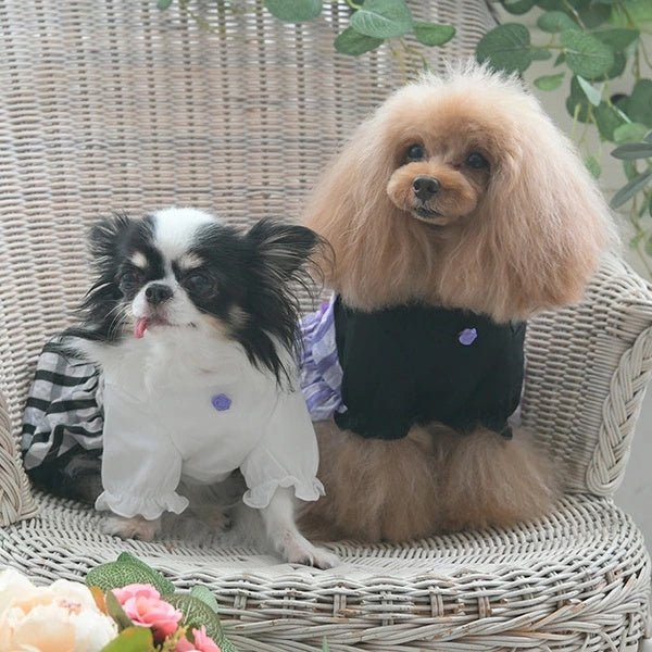 アナ スイ ANNA SUI ギンガムチェックドッキングワンピ【小型犬 犬服 ワンピース ドレス キャミソール セレブ】