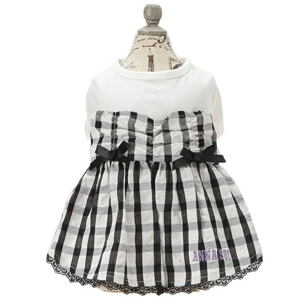 アナ スイ ANNA SUI ギンガムチェックドッキングワンピ【小型犬 犬服 ワンピース ドレス キャミソール セレブ】