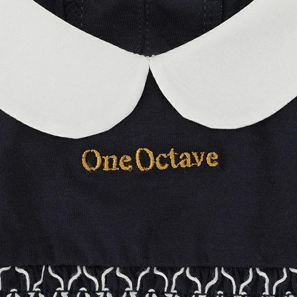 ワンオクターヴ One Octave 襟付きスモッキングワンピース【小型犬 犬服 ウエア ワンピース ドレス セレブ】
