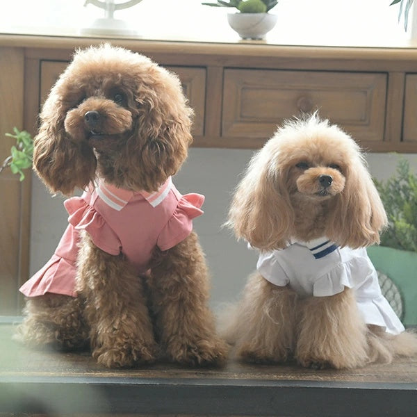 ワンオクターヴ One Octave ポロシャツワンピ【小型犬 犬服 ウエア ワンピース ドレス セレブ】