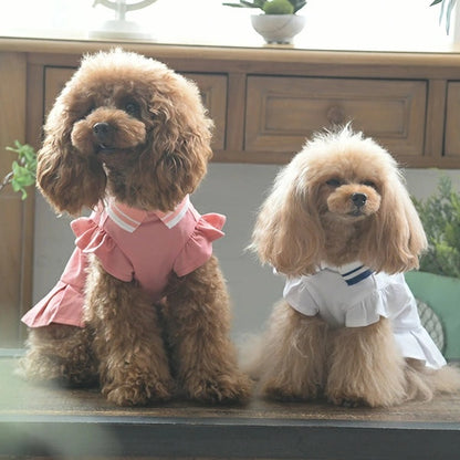 ワンオクターヴ One Octave ポロシャツワンピ【小型犬 犬服 ウエア ワンピース ドレス セレブ】