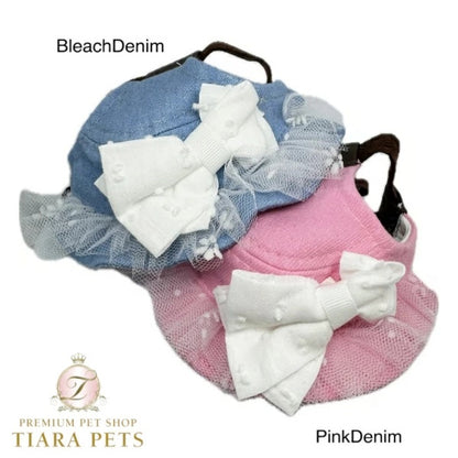 ★受注生産★ガーデン オブ エデン Garden of Eden ガーリーリボンハット【小型犬 セレブ 帽子 キャップ ハット】