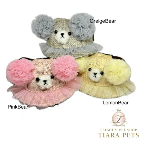 ★受注生産★ガーデン オブ エデン Garden of Eden 麦わらキラキラこぐまHAT【小型犬 セレブ 帽子 キャップ ハット】