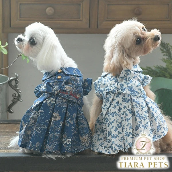 ローラアシュレイ LAURA ASHLEY リボンワンピース【小型犬 犬服 ウエア ワンピース ドレス セレブ】