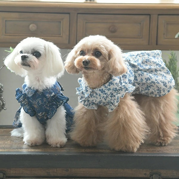 ローラアシュレイ LAURA ASHLEY リボンワンピース【小型犬 犬服 ウエア ワンピース ドレス セレブ】