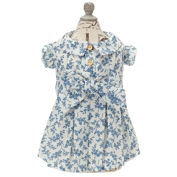 ローラアシュレイ LAURA ASHLEY リボンワンピース【小型犬 犬服 ウエア ワンピース ドレス セレブ】