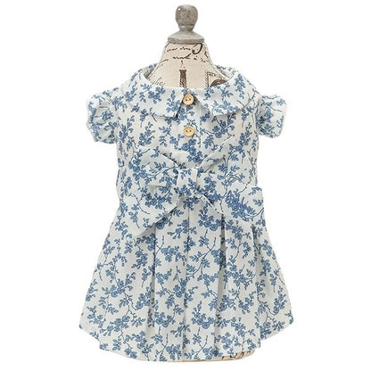 ローラアシュレイ LAURA ASHLEY リボンワンピース【小型犬 犬服 ウエア ワンピース ドレス セレブ】