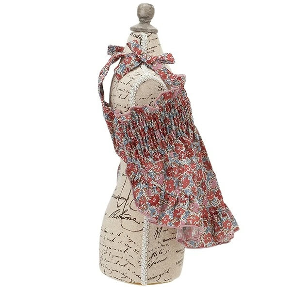 ローラアシュレイ LAURA ASHLEY スモッキング刺繍キャミワンピース【小型犬 犬服 ウエア ワンピース ドレス セレブ】