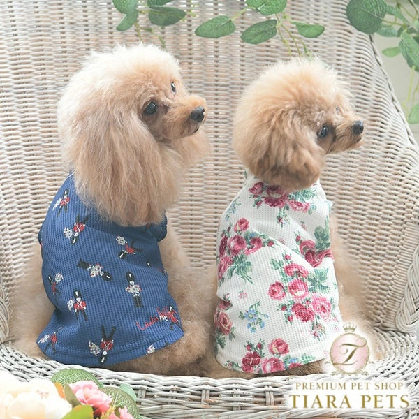 ローラアシュレイ LAURA ASHLEY ワッフルタンク【小型犬 犬服 ウエア トップス タンクトップ セレブ】