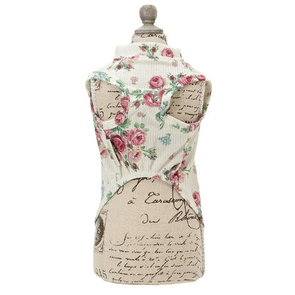 ローラアシュレイ LAURA ASHLEY ワッフルタンク【小型犬 犬服 ウエア トップス タンクトップ セレブ】