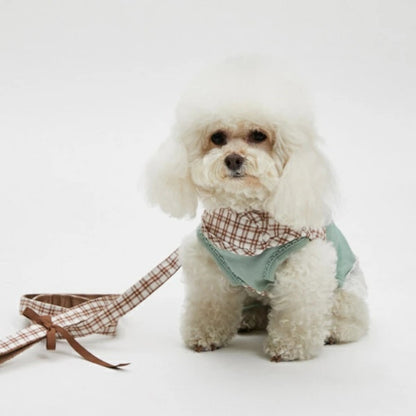 ルイスドッグ louisdog Walk With Me/Brown Check【小型犬 犬用 カラー 首輪 ハーネス セット セレブ】