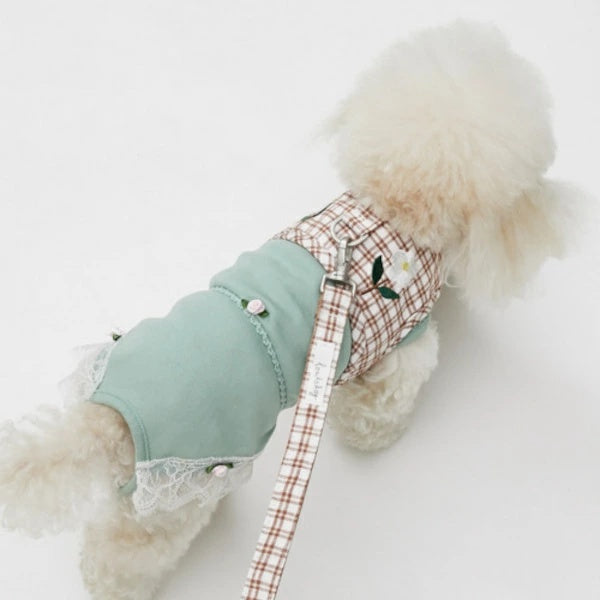 ルイスドッグ louisdog Walk With Me/Brown Check【小型犬 犬用 カラー 首輪 ハーネス セット セレブ】