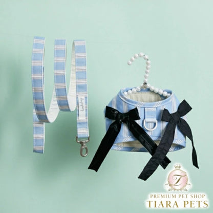 ルイスドッグ louisdog Walk With Me/Blue Silk【小型犬 犬用 カラー 首輪 ハーネス セット セレブ】