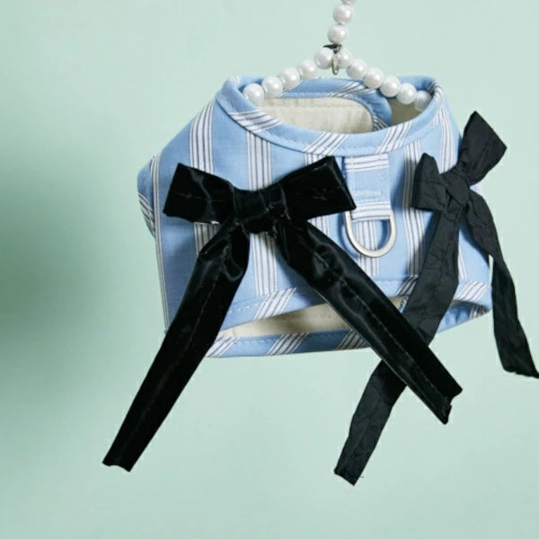 ルイスドッグ louisdog Walk With Me/Blue Silk【小型犬 犬用 カラー 首輪 ハーネス セット セレブ】