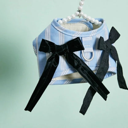 ルイスドッグ louisdog Walk With Me/Blue Silk【小型犬 犬用 カラー 首輪 ハーネス セット セレブ】