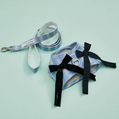 ルイスドッグ louisdog Walk With Me/Blue Silk【小型犬 犬用 カラー 首輪 ハーネス セット セレブ】