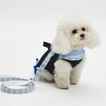 ルイスドッグ louisdog Walk With Me/Blue Silk【小型犬 犬用 カラー 首輪 ハーネス セット セレブ】