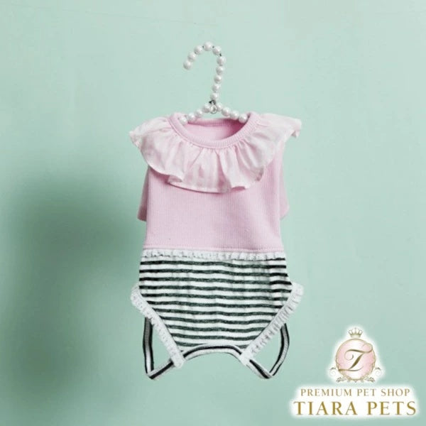 ルイスドッグ louisdog Parfait Pink Pants【小型犬 犬服 トップス つなぎ ロンパース セレブ】
