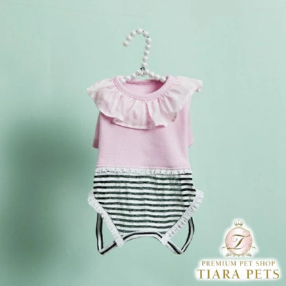 ルイスドッグ louisdog Parfait Pink Pants【小型犬 犬服 トップス つなぎ ロンパース セレブ】