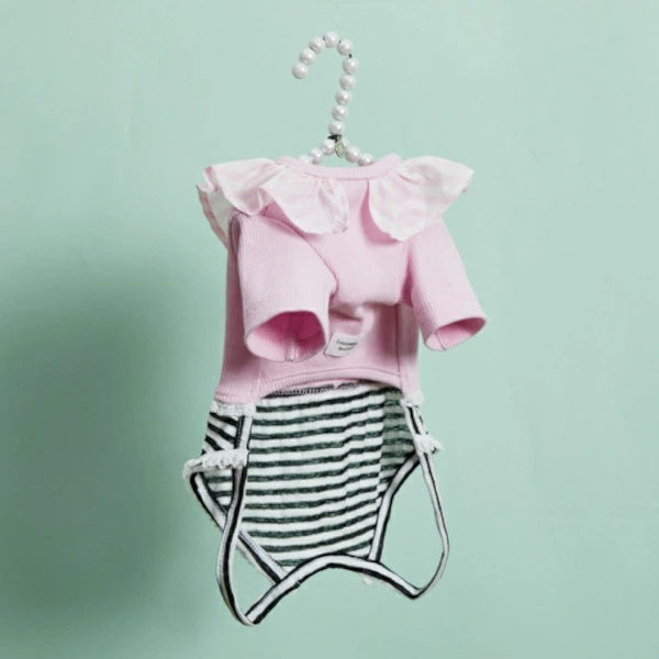 ルイスドッグ louisdog Parfait Pink Pants【小型犬 犬服 トップス つなぎ ロンパース セレブ】