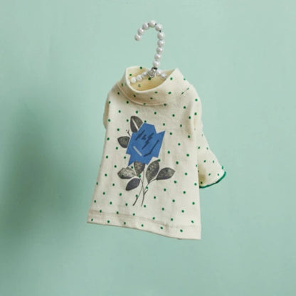 ルイスドッグ louisdog Blue Rose TEE【小型犬 犬服 トップス Tシャツ カットソー セレブ】