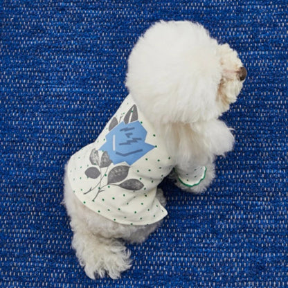 ルイスドッグ louisdog Blue Rose TEE【小型犬 犬服 トップス Tシャツ カットソー セレブ】