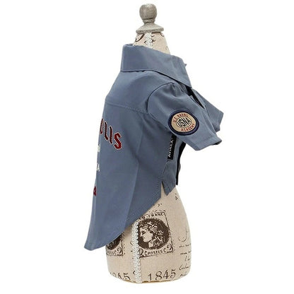 アヴィレックス AVIREX アナポリスワークシャツ【小型犬 犬服 トップス シャツ カジュアル】