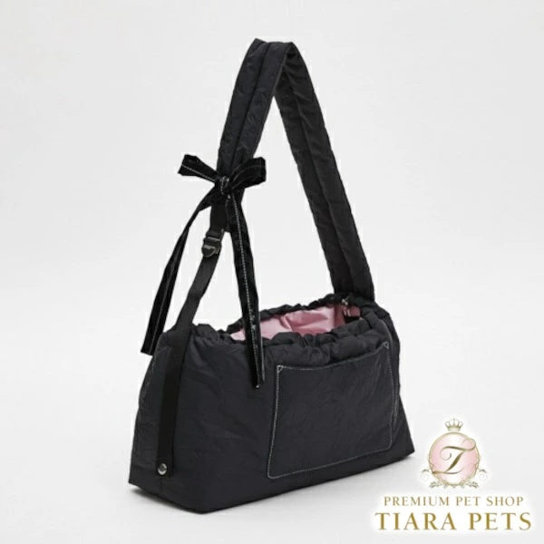 ルイスドッグ louisdog Black Crush Sling Bag【小型犬 犬用 スリングバッグ セレブ】