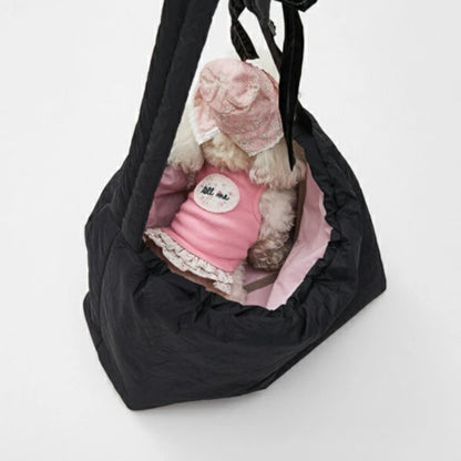 ルイスドッグ louisdog Black Crush Sling Bag【小型犬 犬用 スリングバッグ セレブ】