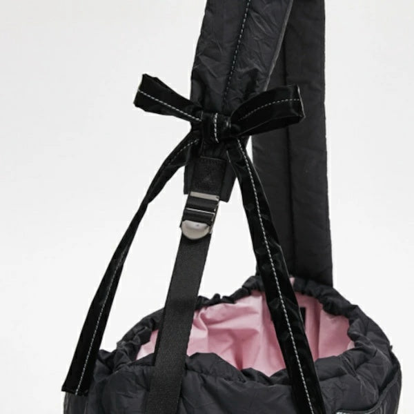 ルイスドッグ louisdog Black Crush Sling Bag【小型犬 犬用 スリングバッグ セレブ】