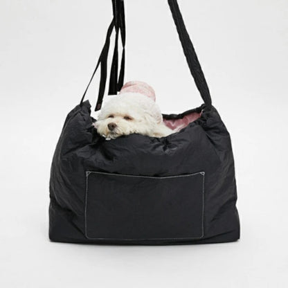 ルイスドッグ louisdog Black Crush Sling Bag【小型犬 犬用 スリングバッグ セレブ】