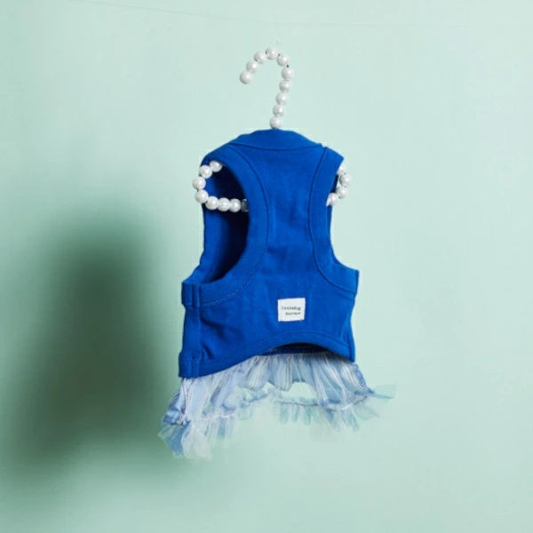 ルイスドッグ louisdog Princess Blue TOP【小型犬 犬服 トップス タンクトップ セレブ】