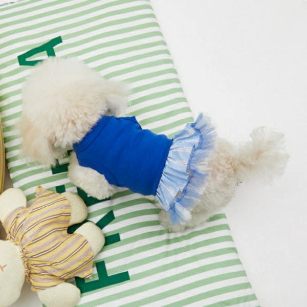 ルイスドッグ louisdog Princess Blue TOP【小型犬 犬服 トップス タンクトップ セレブ】