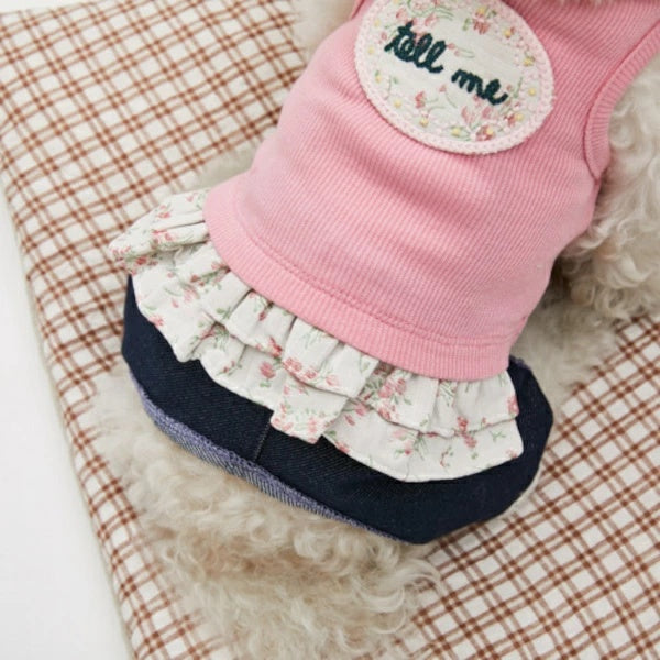 ルイスドッグ louisdog Rose Pink TOP【小型犬 犬服 トップス タンクトップ セレブ】