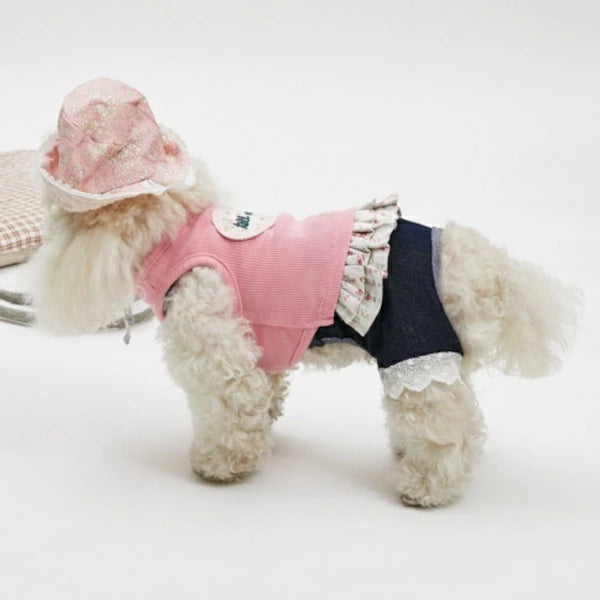 ルイスドッグ louisdog Rose Pink TOP【小型犬 犬服 トップス タンクトップ セレブ】