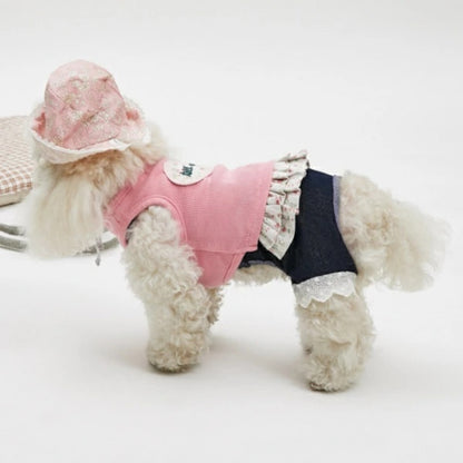 ルイスドッグ louisdog Rose Pink TOP【小型犬 犬服 トップス タンクトップ セレブ】