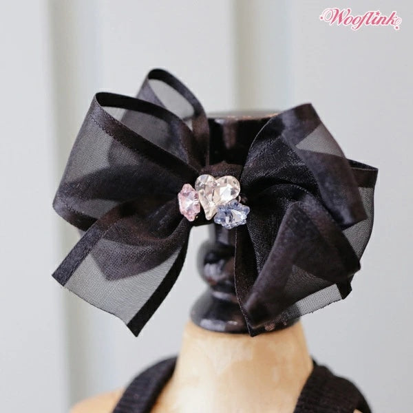 ウーフリンク WOOFLINK STARDUST HAIRBOW【小型犬 犬用 ヘアアクセサリー クリップ セレブ】