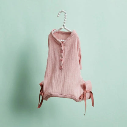 ルイスドッグ louisdog Eyelet All-in-One/Pink【小型犬 犬用 犬服 オールインワン ロンパース つなぎ セレブ】