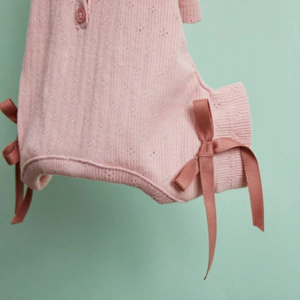 ルイスドッグ louisdog Eyelet All-in-One/Pink【小型犬 犬用 犬服 オールインワン ロンパース つなぎ セレブ】