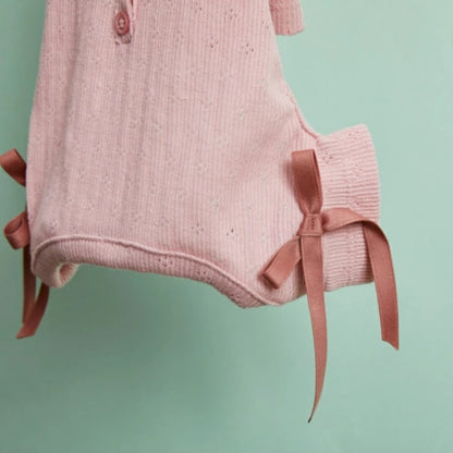 ルイスドッグ louisdog Eyelet All-in-One/Pink【小型犬 犬用 犬服 オールインワン ロンパース つなぎ セレブ】